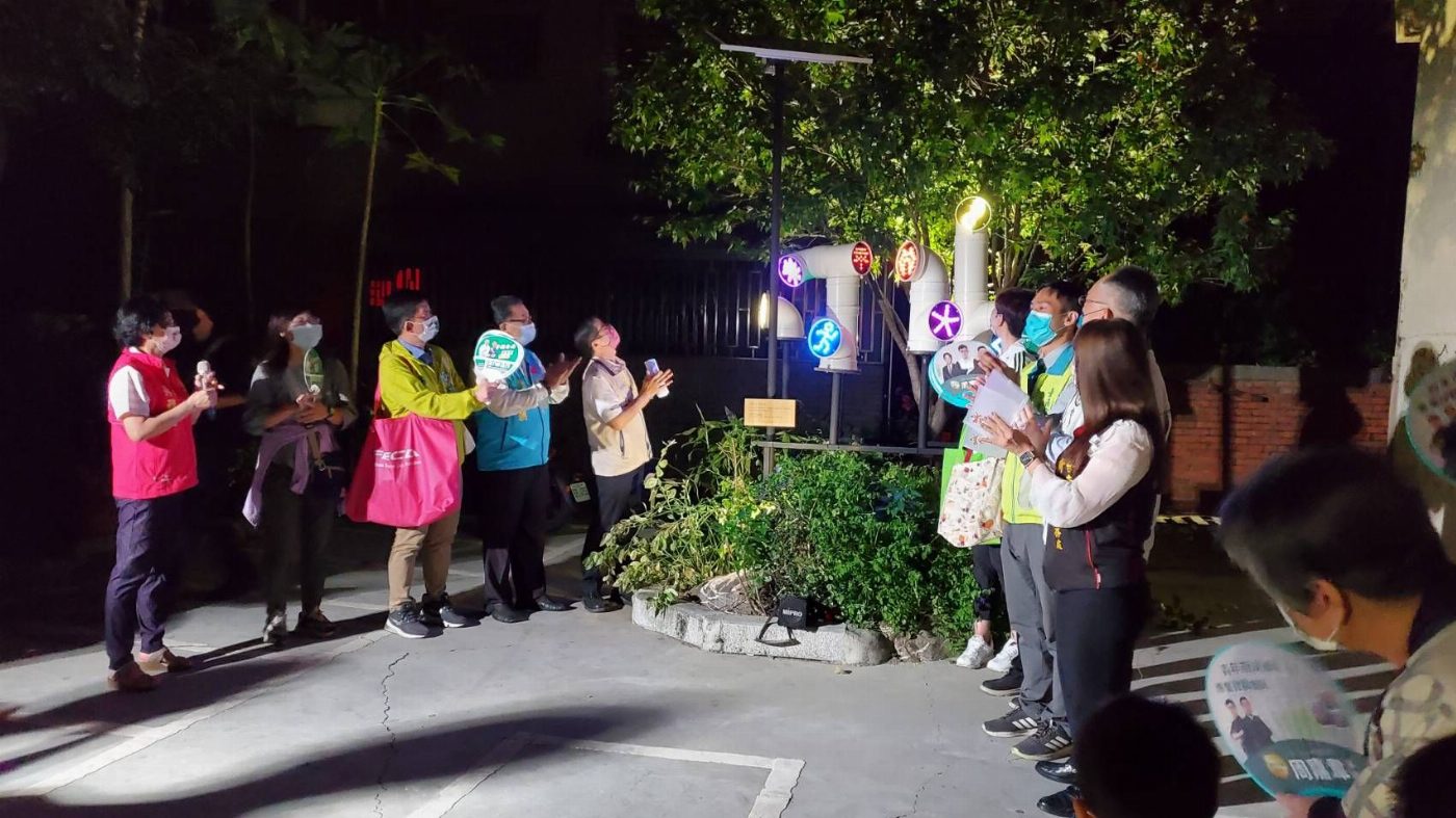 臺南市中西區進學社區與南藝大共創《進學之美，南門之光》燈光藝術裝置大放異彩