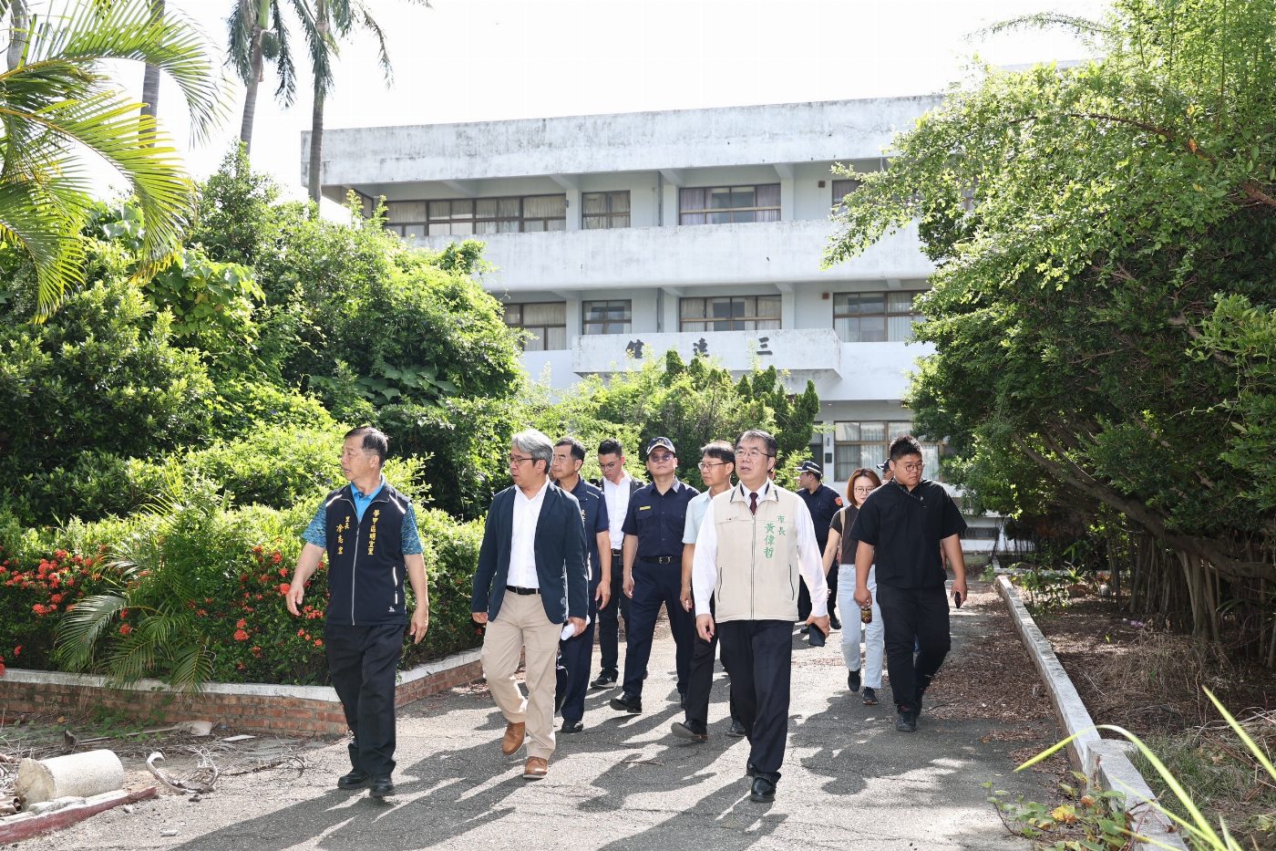 原天仁工商改建臺南傳統藝術中心預估116年完工 黃偉哲視察盼加速推動盡早完成