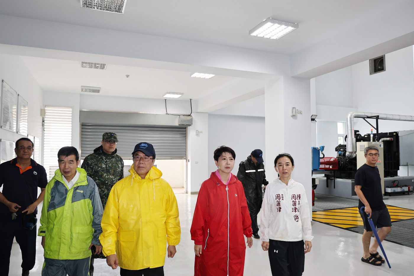 颱風外圍環流帶來豪雨 黃偉哲視察喜樹灣裡抽水站指示各單位緊盯水情