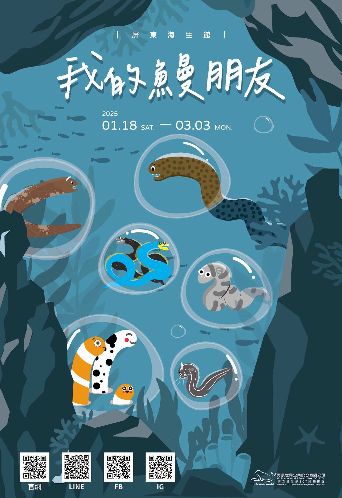 屏東海生館《我的鰻朋友》 2025蛇年主題展登場 六種鰻、五大亮點認識鰻類生物的奇妙生態世界