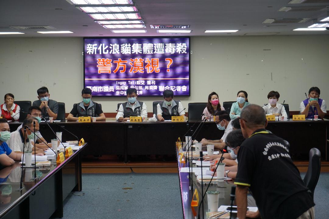 新化浪貓集體遭毒殺  議員指責警方漠視