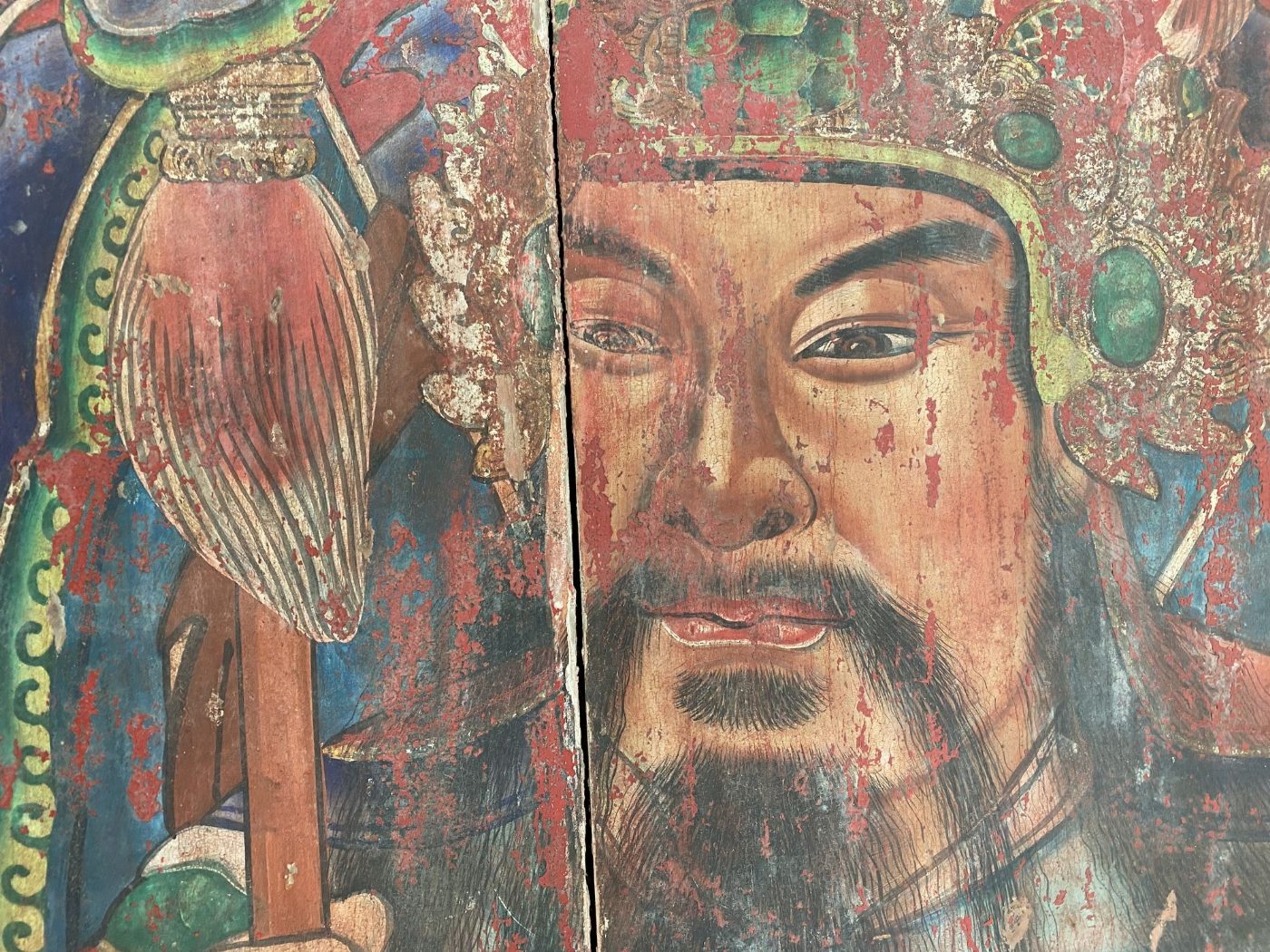 前代門神‧風華再現 ； 臺南市一般古物「陳德聚堂神荼鬱壘門神彩繪」預計明年修復完畢
