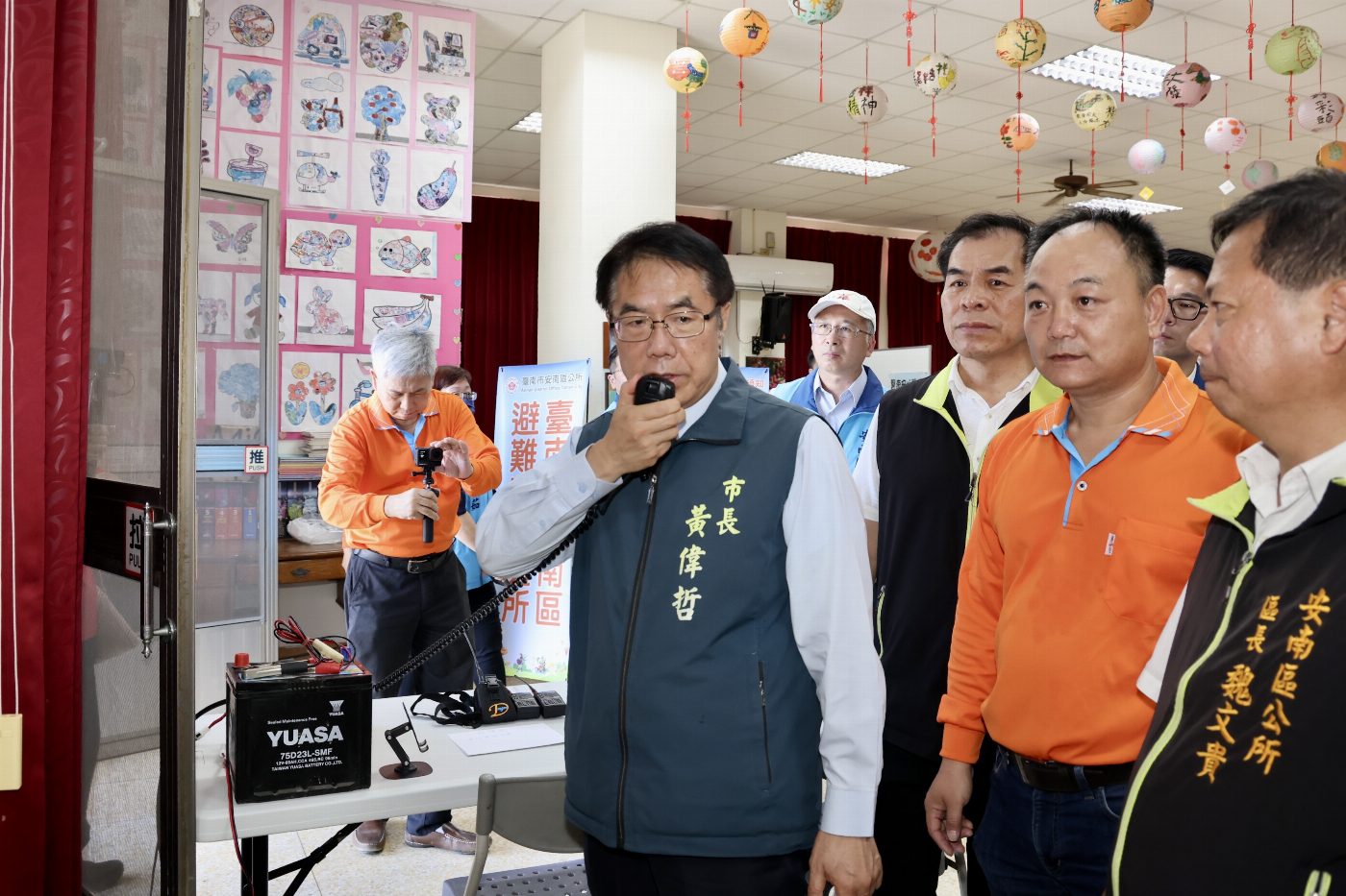 巴威颱風逼近 黃偉哲赴安南區視察防颱整備 全面強化防災應變守護市民安全