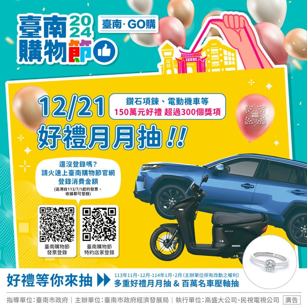 2024臺南購物節發票登錄突破26億