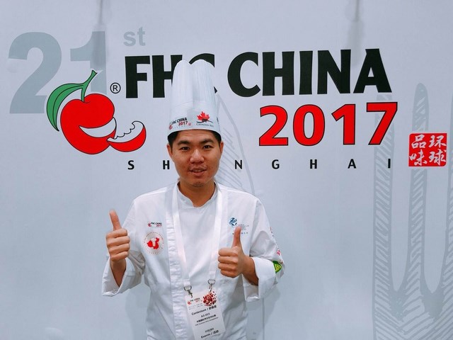 2017馬、中國廚藝競賽　崑山科大穿金戴銀