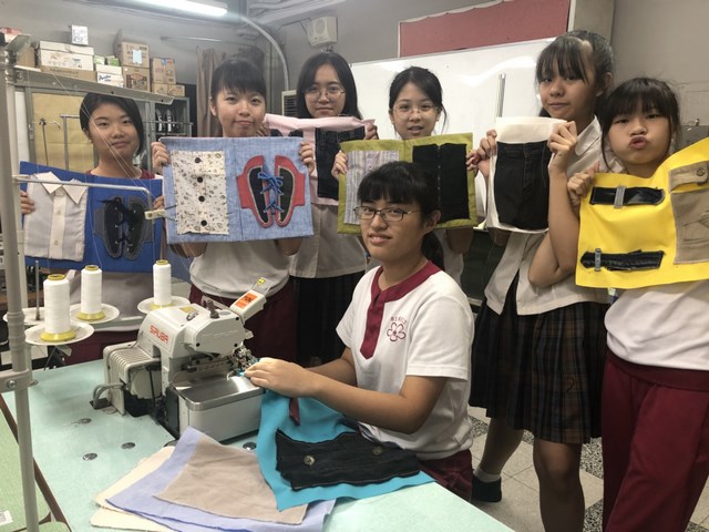 光華高中流行服飾科為慢飛天使製作輔具