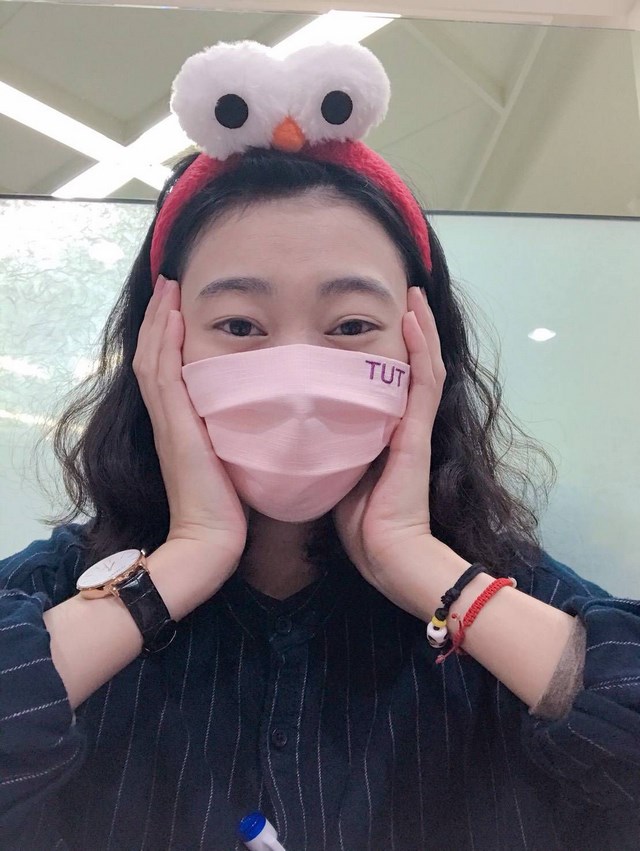 台南應大服設系自製布套型口罩