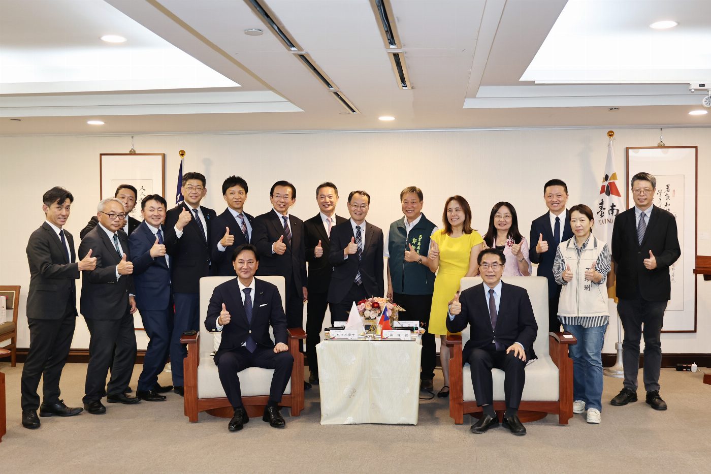 台南市長黃偉哲與日本宮城縣議會攜手促進年輕世代交流