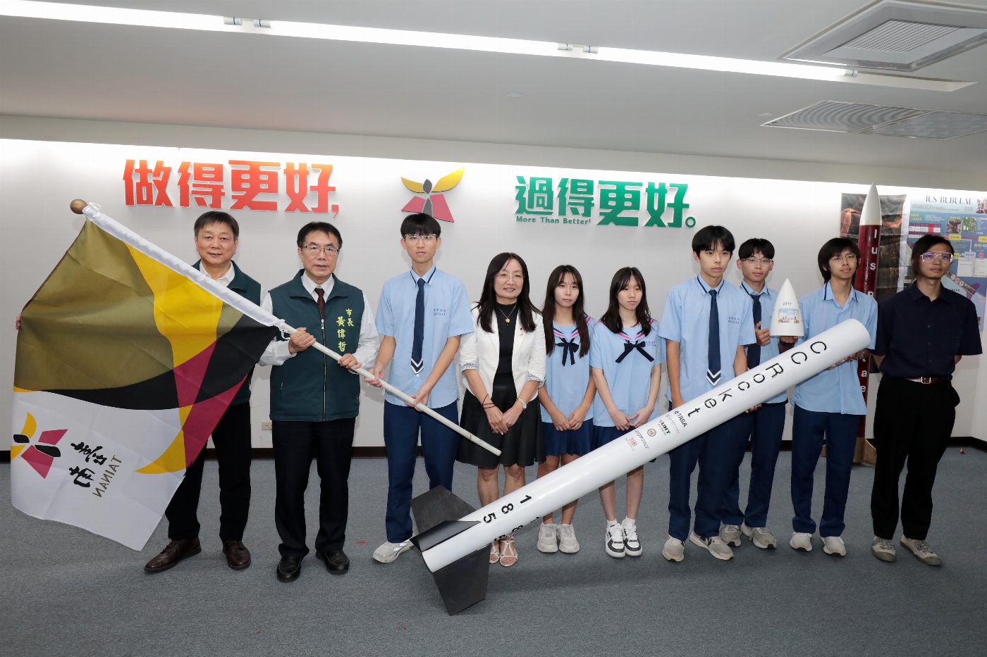 成大、家齊高中挺進台灣盃火箭決賽　黃偉哲勉勵學生勇闖太空科技舞台