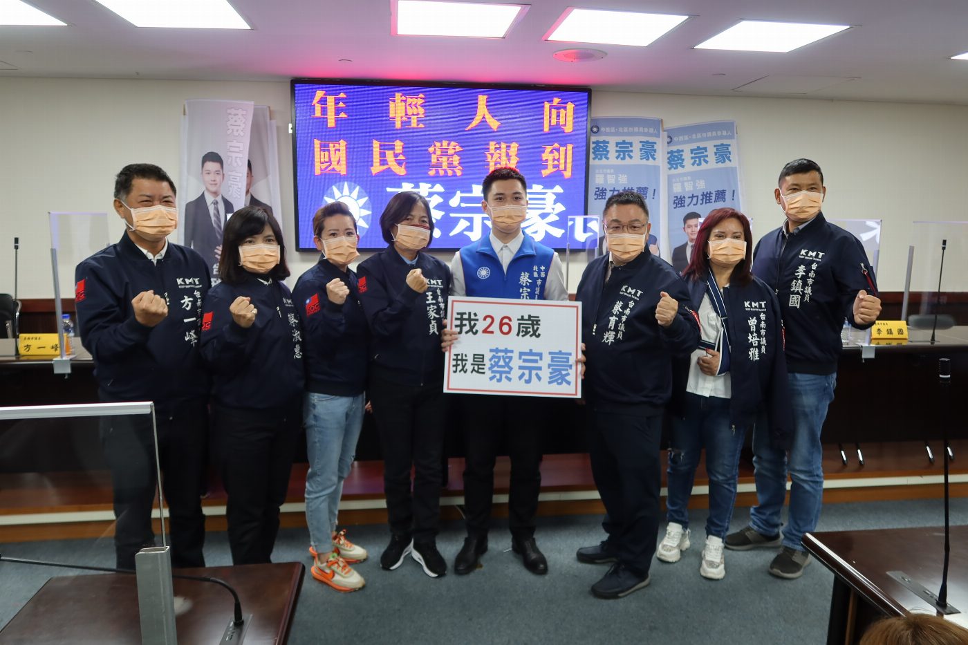 曾擔任羅智強助理的台南年輕人蔡宗豪，參與中西北區議員選舉