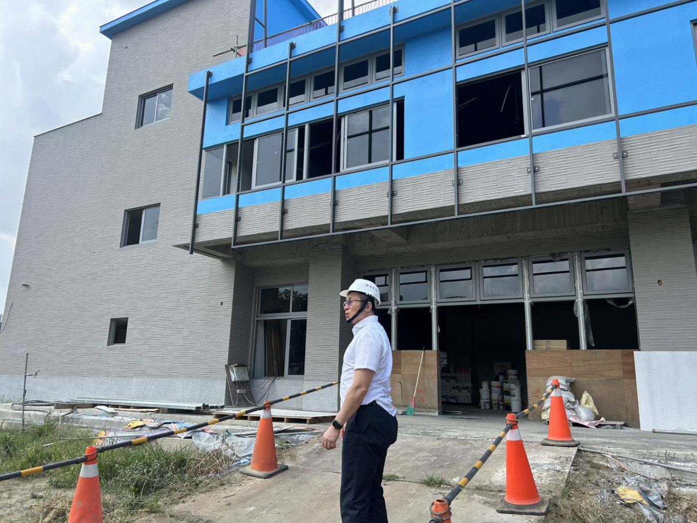 體育局長王效文視察永康全民運動館  打造健康城市 體育建設再升級