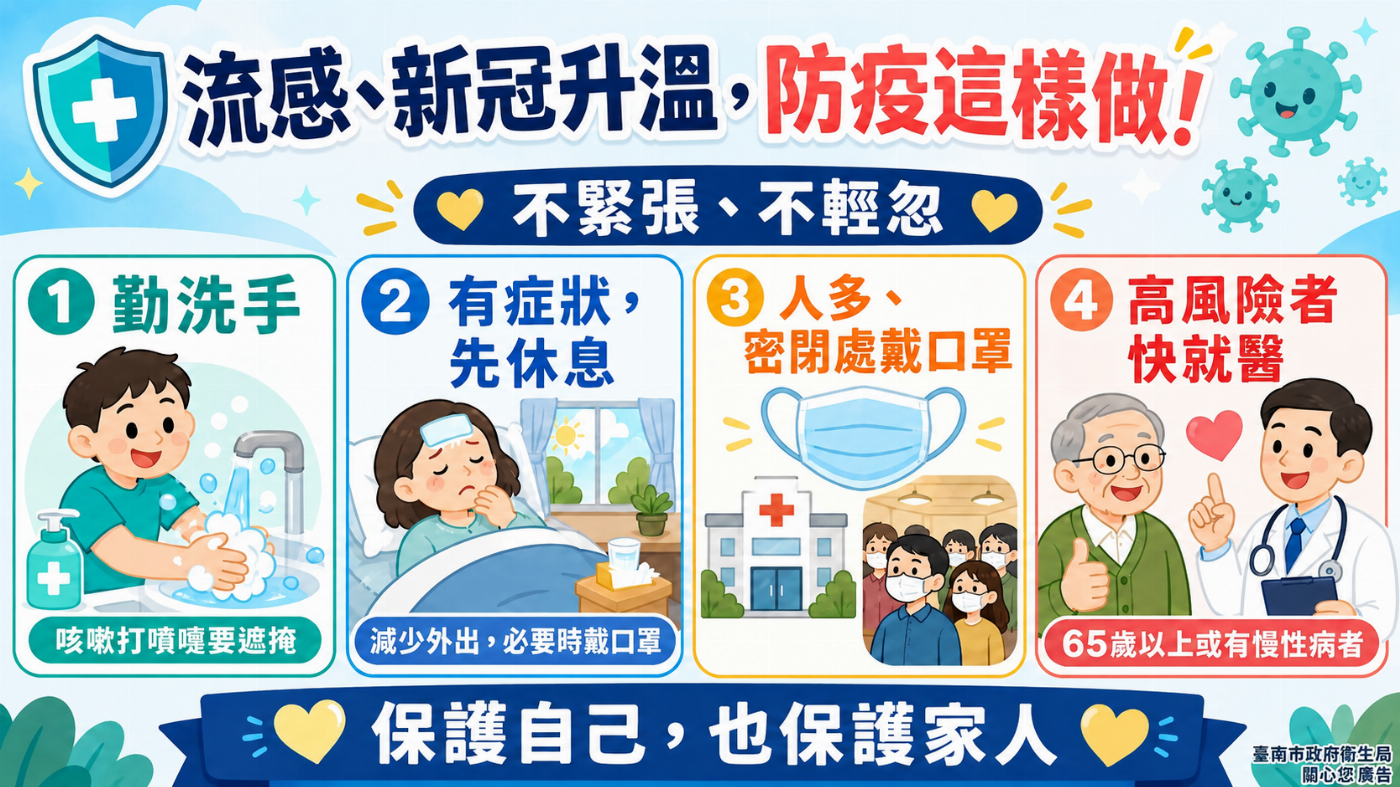 連假臨近，防疫警鈴不歇：衛環單位籲市民落實個人防護，守護親友健康