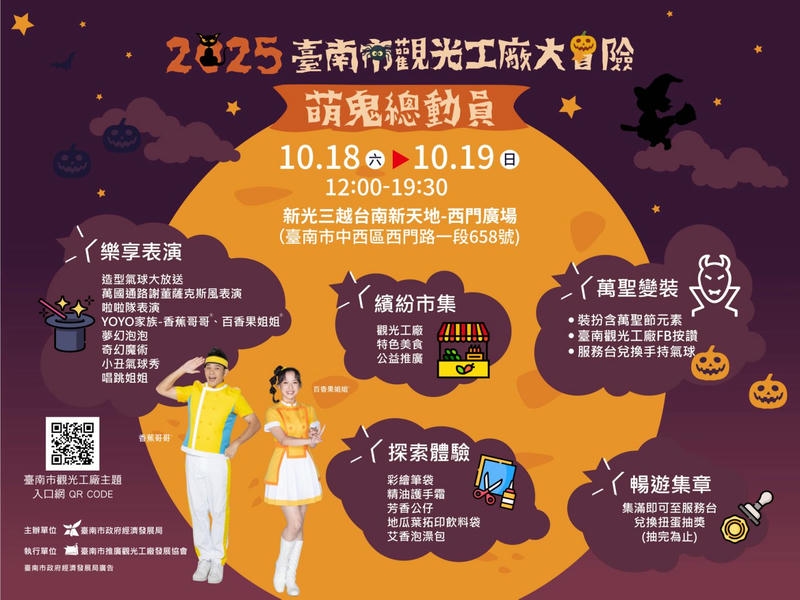 奇幻冒險遇見萌鬼臺南觀光工廠嘉年華即將登場