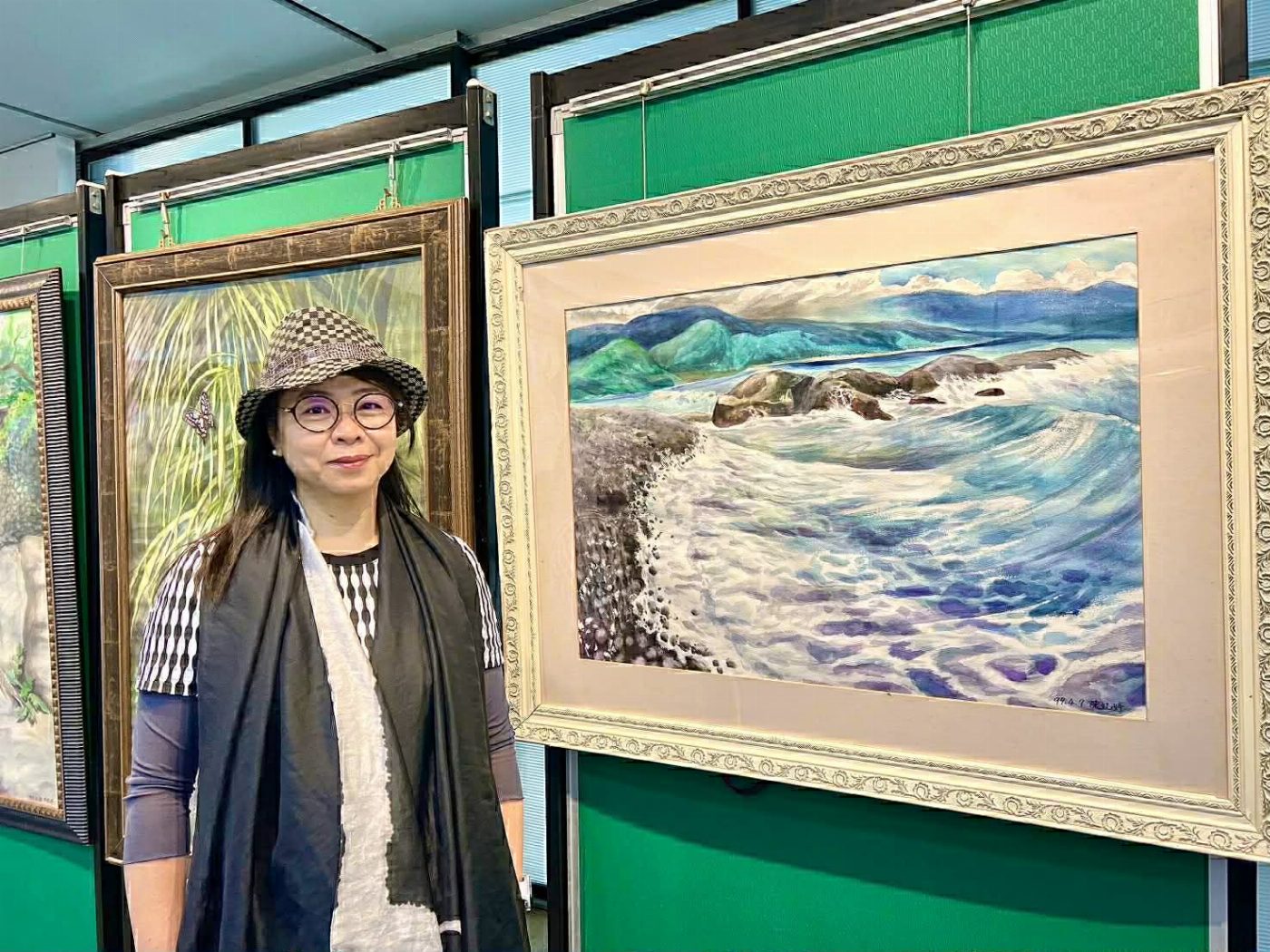 陳妃婷中西畫創作個展｜愛如潮水 情感詩篇躍然紙上，生命之愛倘佯山水