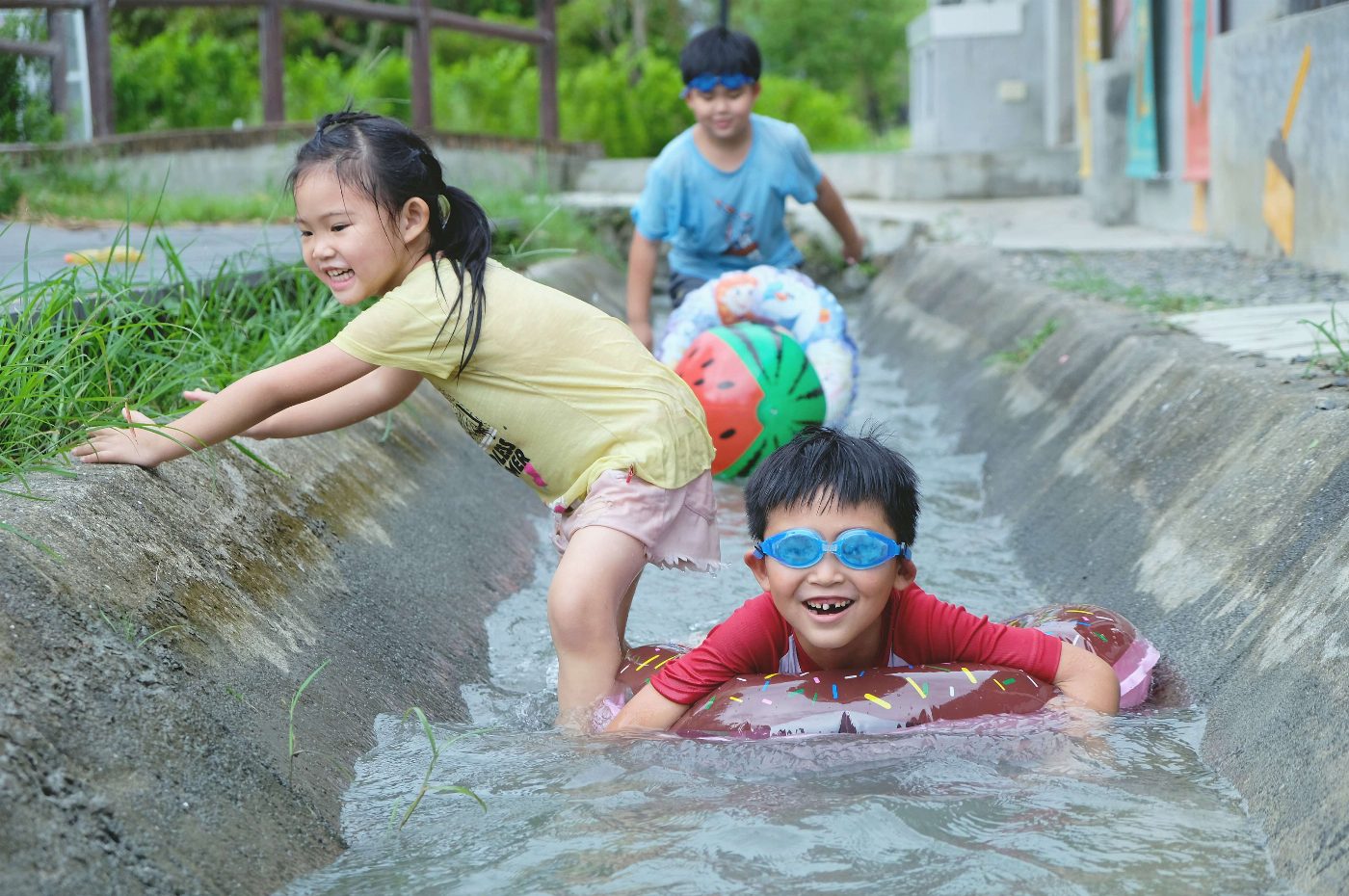 迎接暑假　隆田ChaCha園區邀民眾親近大圳戲水趣