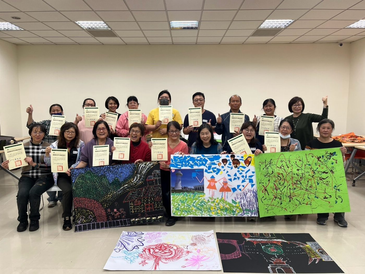 崑山科大樂活學程開設音樂輔療班 媒材拚貼打造五感藝術饗宴
