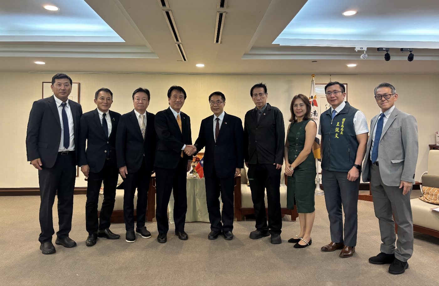 能美市訪團蒞府拜會 黃偉哲盼開展兩市交流