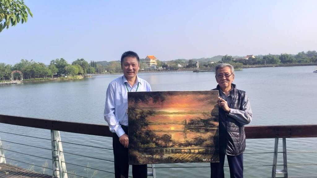 陳泰元老師虎頭埤十景 露營區持續展出