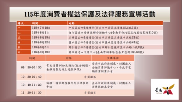 府方啟動消保巡迴宣導 深化市民法律意識