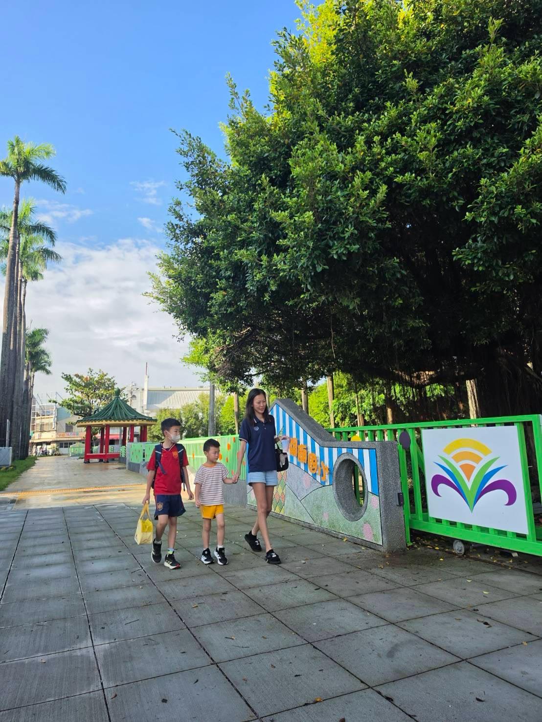 關廟國小通學步道改造 輕鬆吸引學童上學之喜悅