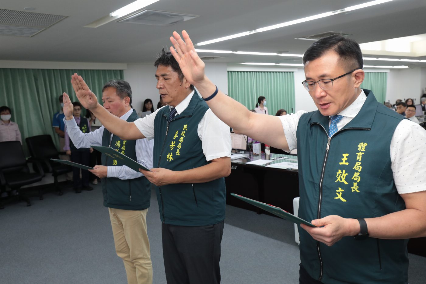 台南市3局長及11區長宣誓就職 盼共同提升治理效能