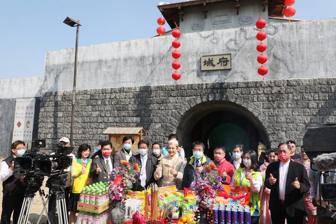 《嘉慶君遊臺灣》岸內糖廠影視基地開鏡 黃偉哲祝收視長紅、歡迎影視業者到臺南拍片