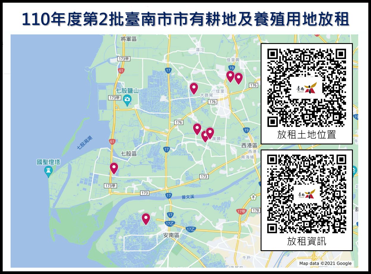 臺南市辦理110年第2批市有耕地及養殖用地放租作業   黃偉哲歡迎有意承租的民眾申請體驗小農樂