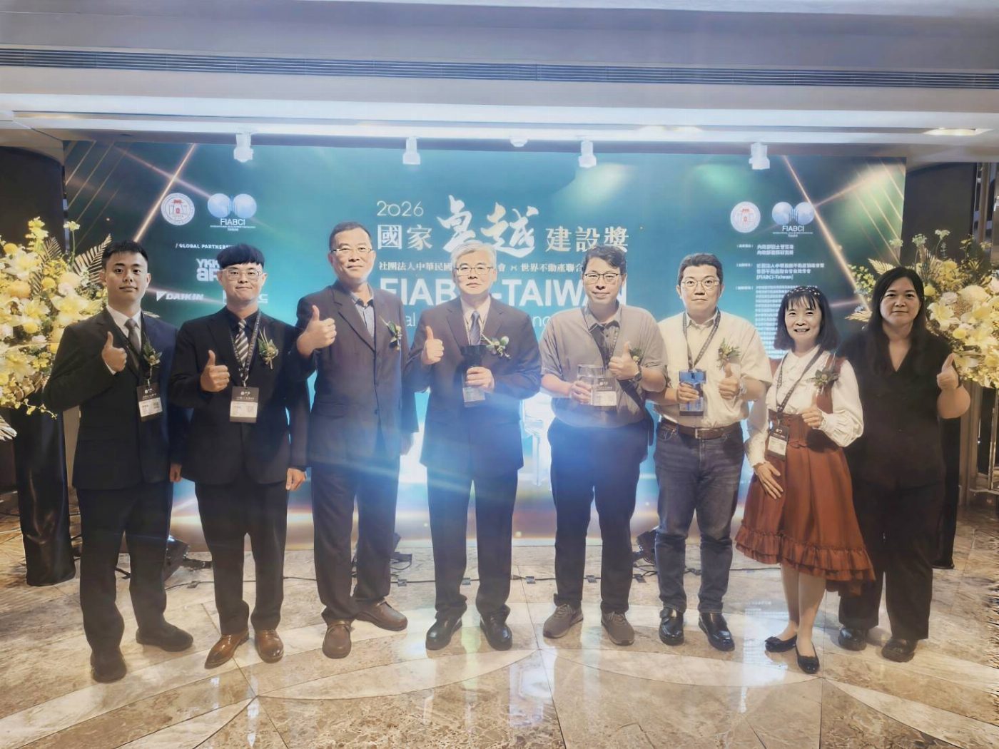 臺南市連捷榮獲27座國家卓越建設獎 表達團隊努力與不懈