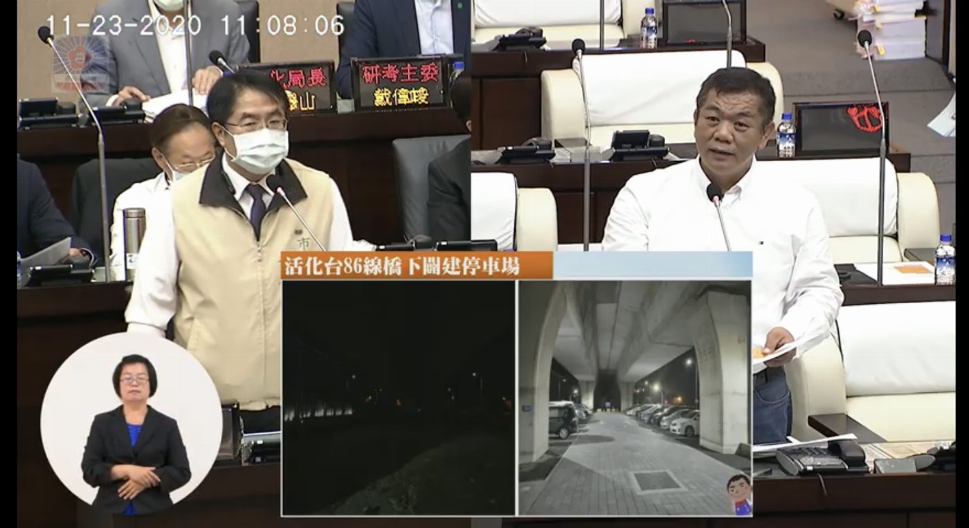 盧崑福議員建言活化高架橋下空間 多元利用 