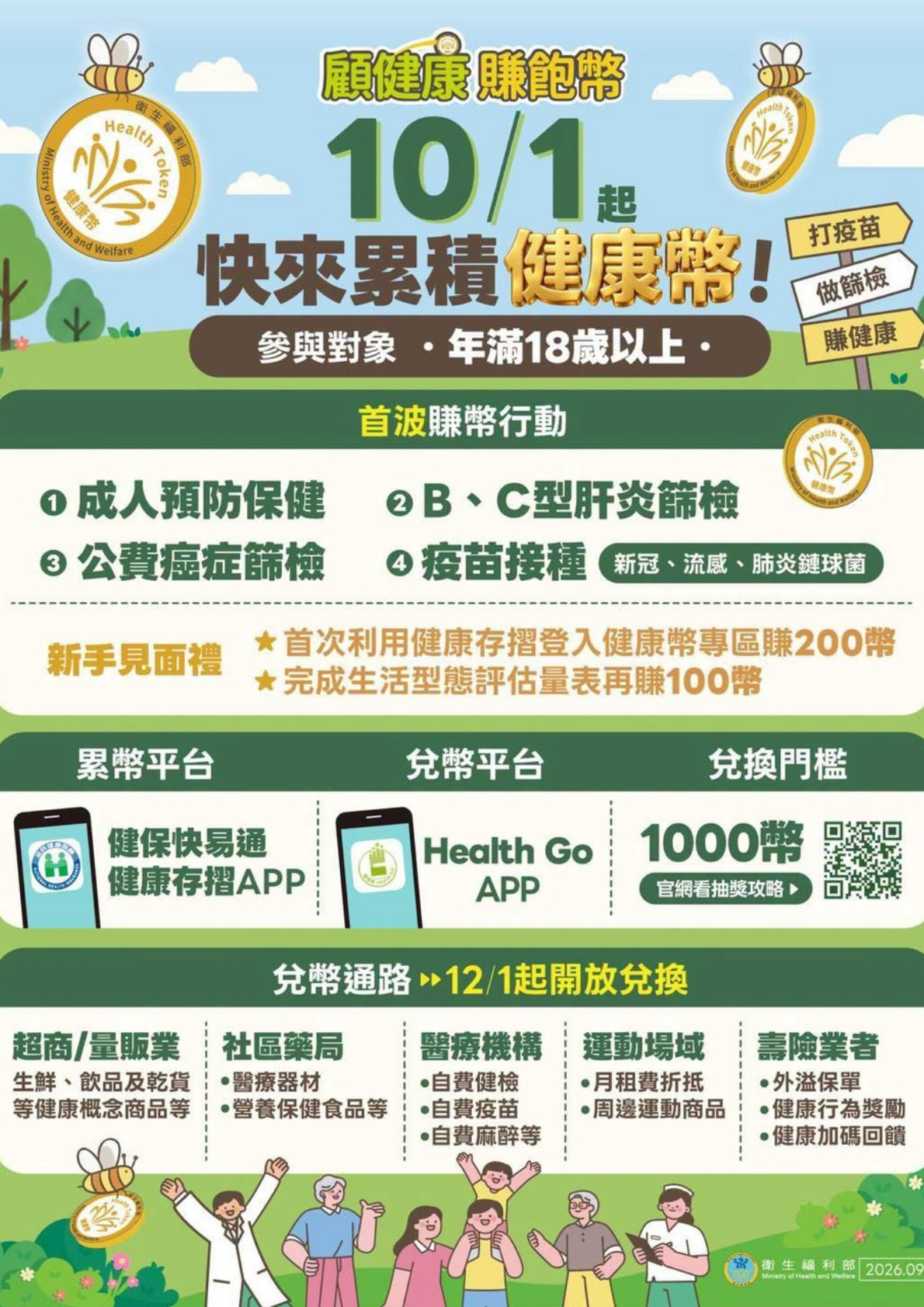 「顧健康」有回饋金？台南提醒市民，預防保健活動可累積「健康幣」兌換好康
