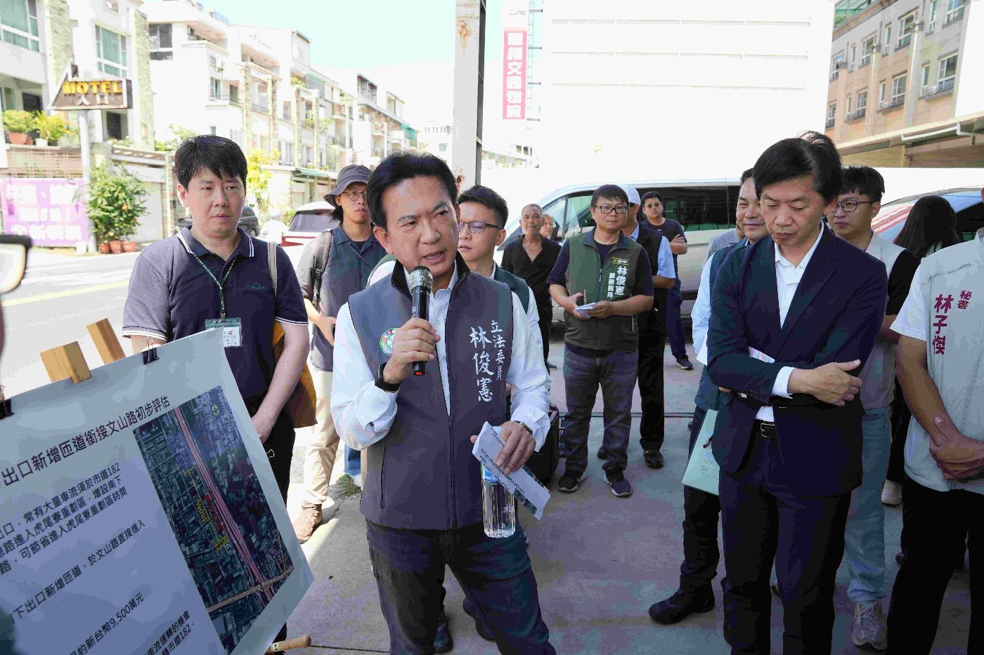 為因應快速發展疏解東區交通 立法院交通委員會考察「仁德交流道增設南下匝道銜接文山路」與「平實路銜接至國道１號側車道」