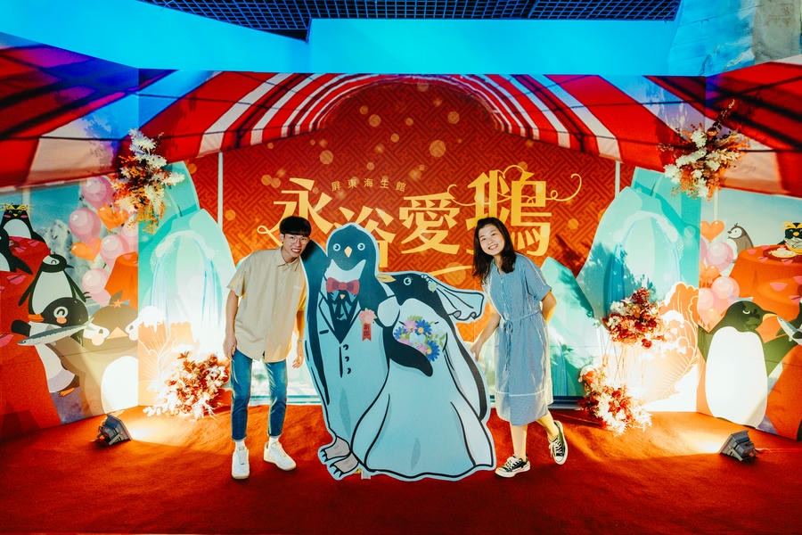 屏東海生館舉辦「永浴愛鵝」企鵝婚禮 分享冰雪中互許終身的喜悅 企鵝婚禮專屬網站 玩婚禮遊戲抽「我與企鵝的0.1毫米」體驗活動名額
