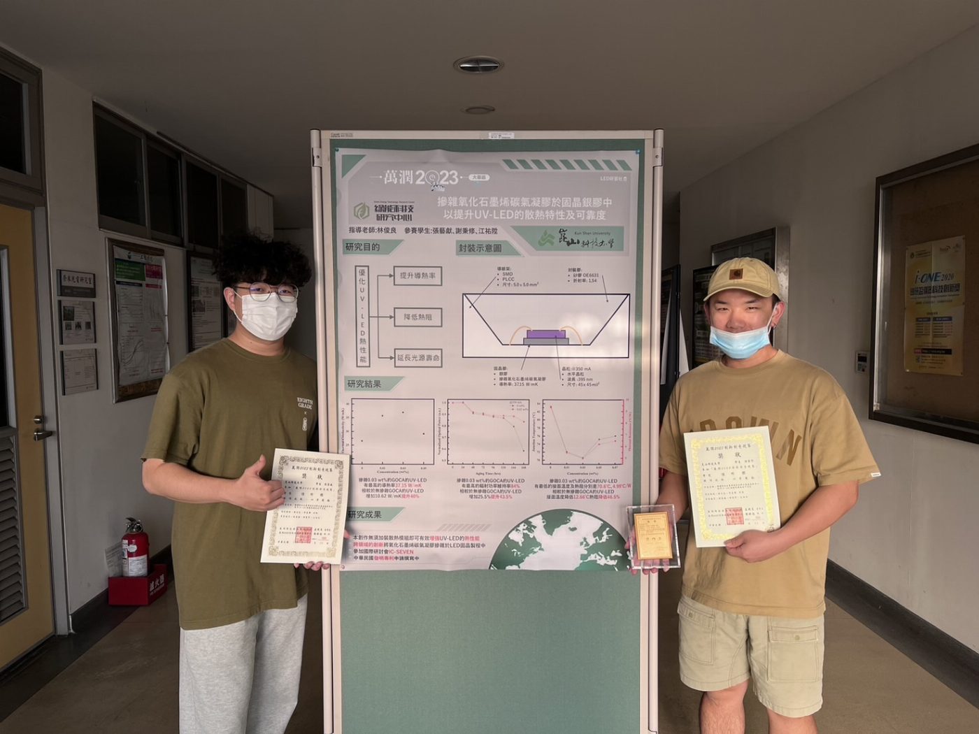 崑山科大電機所畢業生致力光電半導體封裝技術研發 產學合作、競賽獲獎豐碩