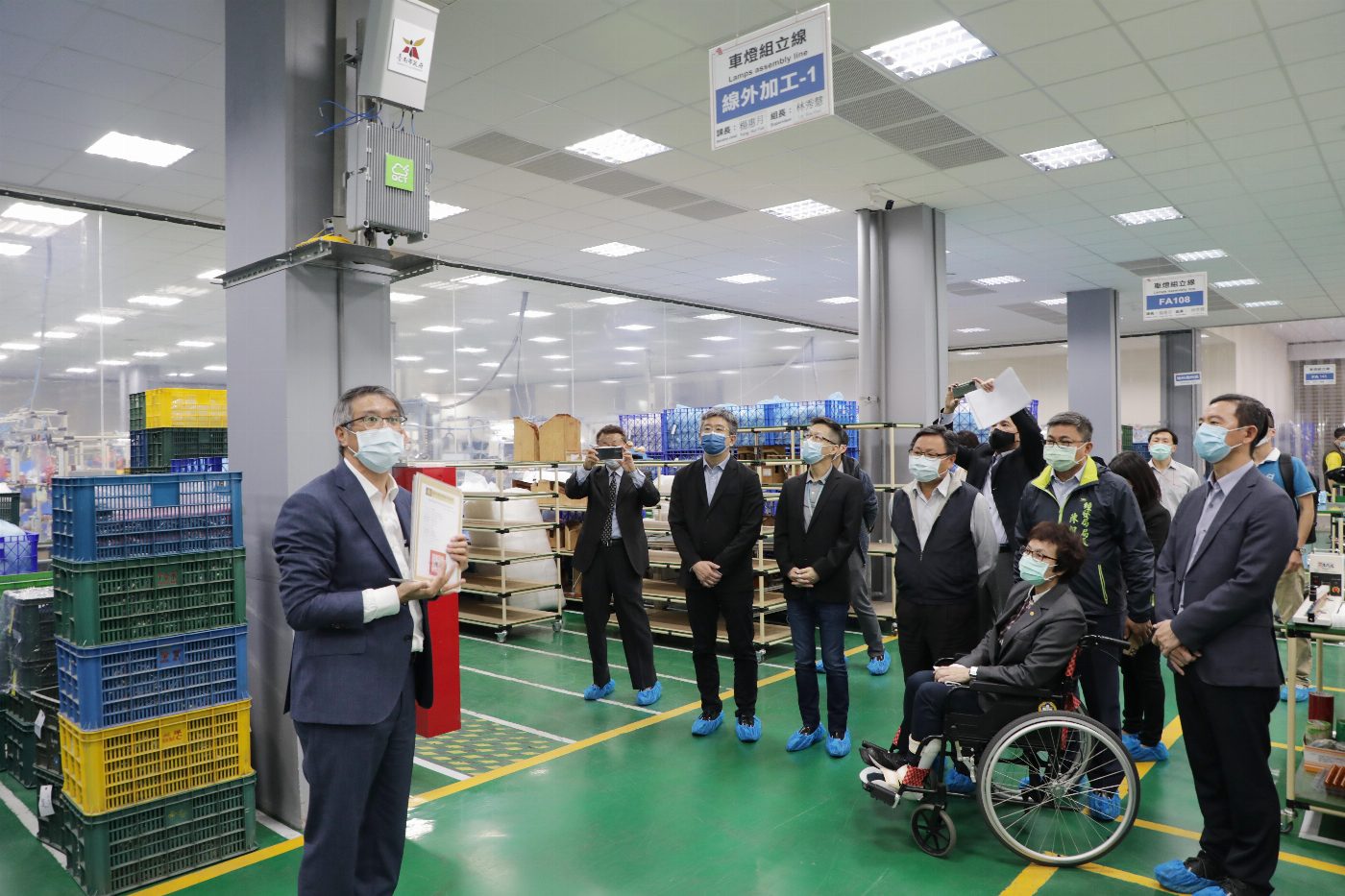 台南小葡萄一號龍鋒企業展現台日5G合作成果 黃偉哲力促5G智慧製造技術落地古都