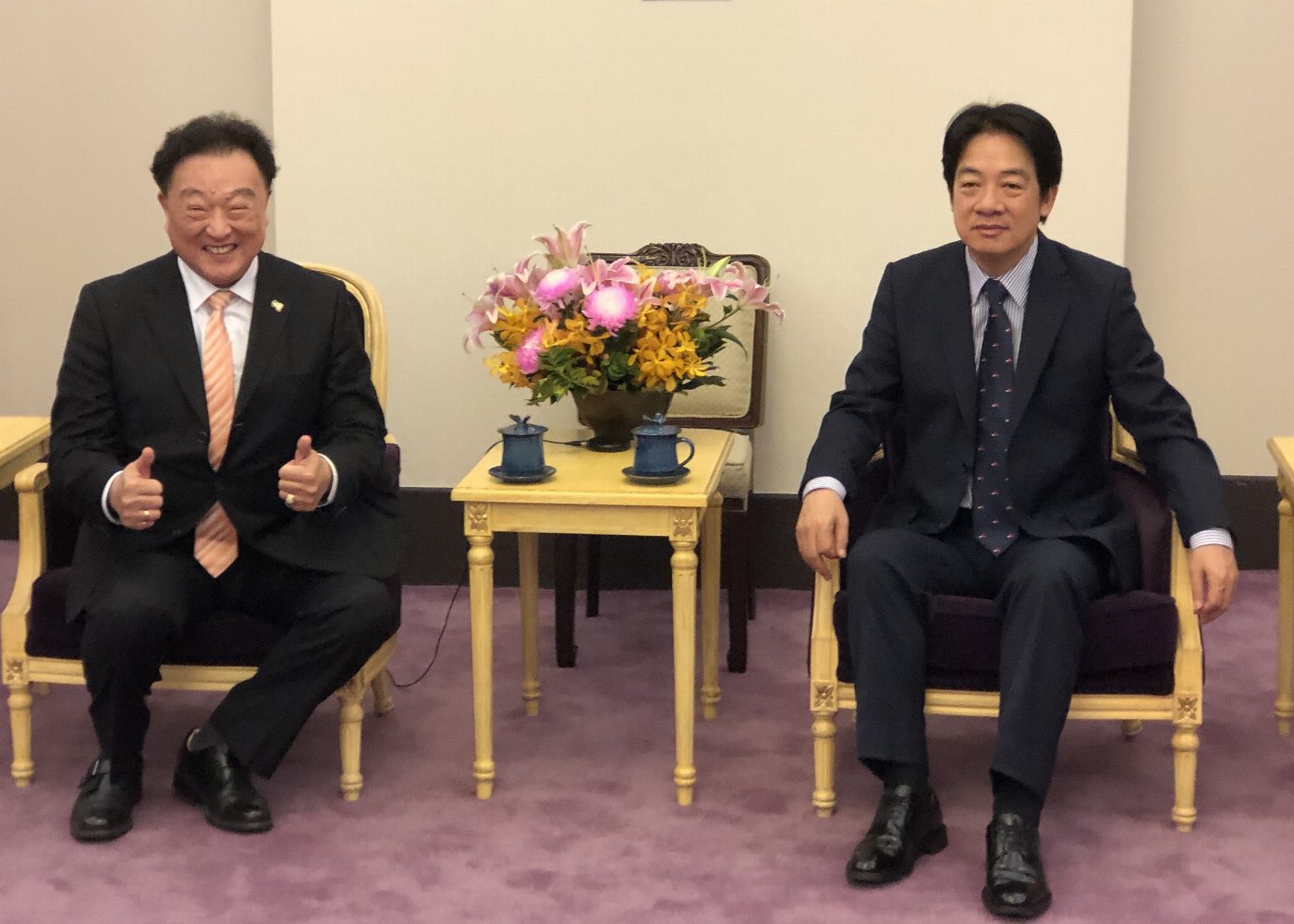 副總統賴清德接見中華民國多層次傳銷商業同業公會創會理事長與第三屆理事長暨理監事同仁，肯定正派傳銷公司之貢獻