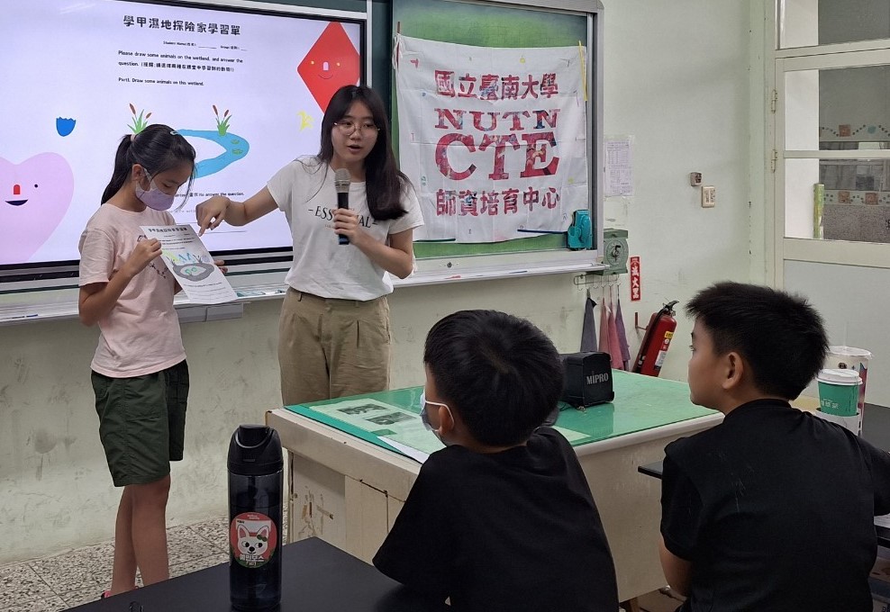 南大師資生在東陽國小打造雙語學習環境