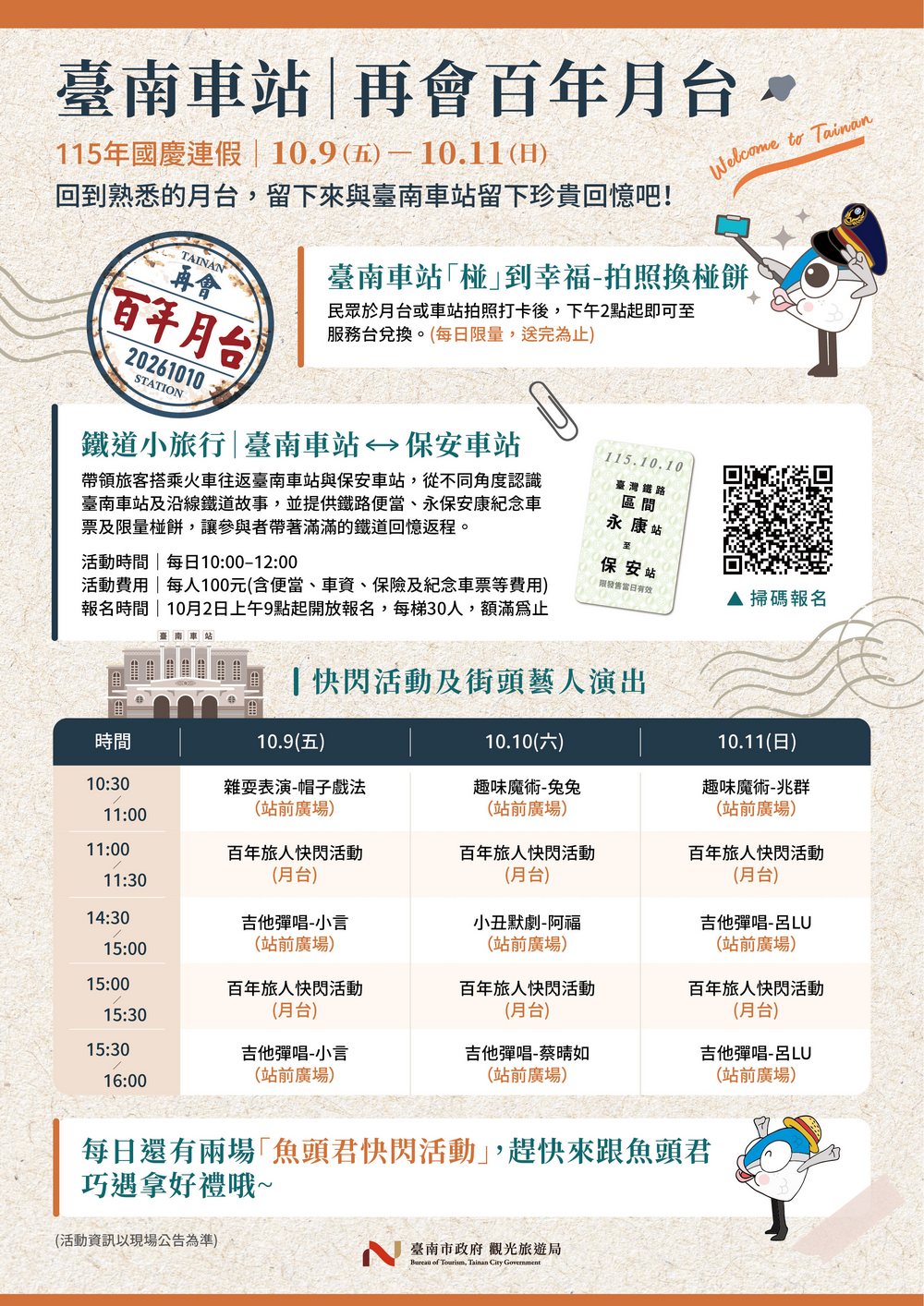 告別百年記憶!台南車站「再會百年月台」,邀您重溫鐵道時光點滴