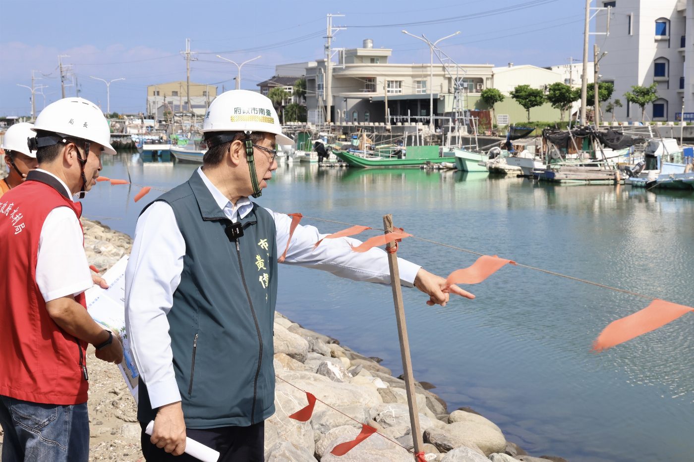 因應巴威颱風來襲 黃偉哲視察將軍、七股、佳里防汛工程 籲市民持續做好防颱準備