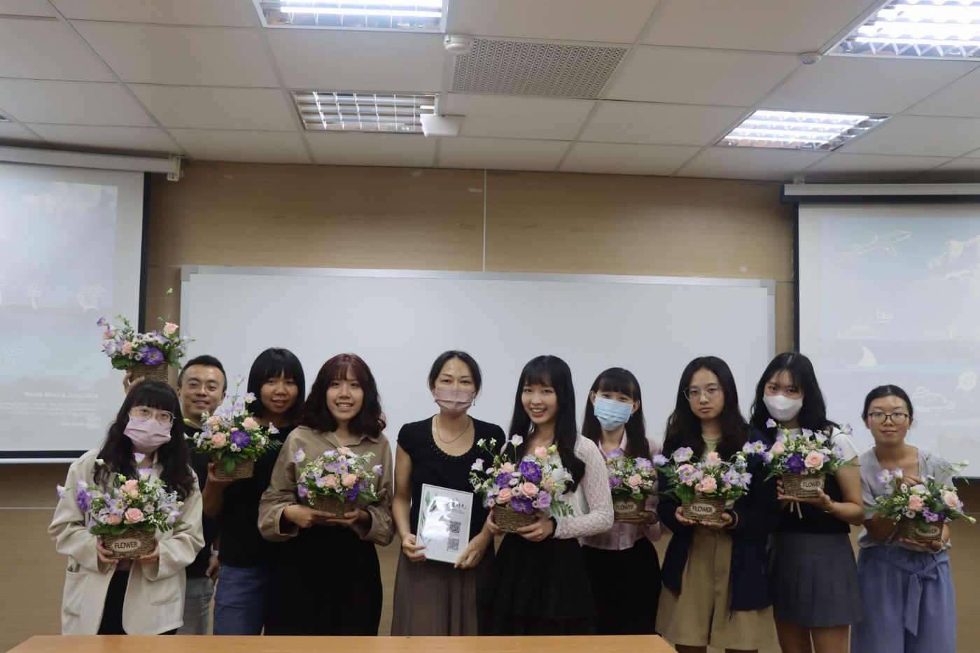 花藝新體驗：南大創新育成中心舉辦法式花藝工作坊