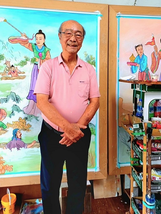 「臺南奇人帶路」 「春源畫室」潘岳雄承先啟後，展現個人彩繪風格，致力授藝傳承