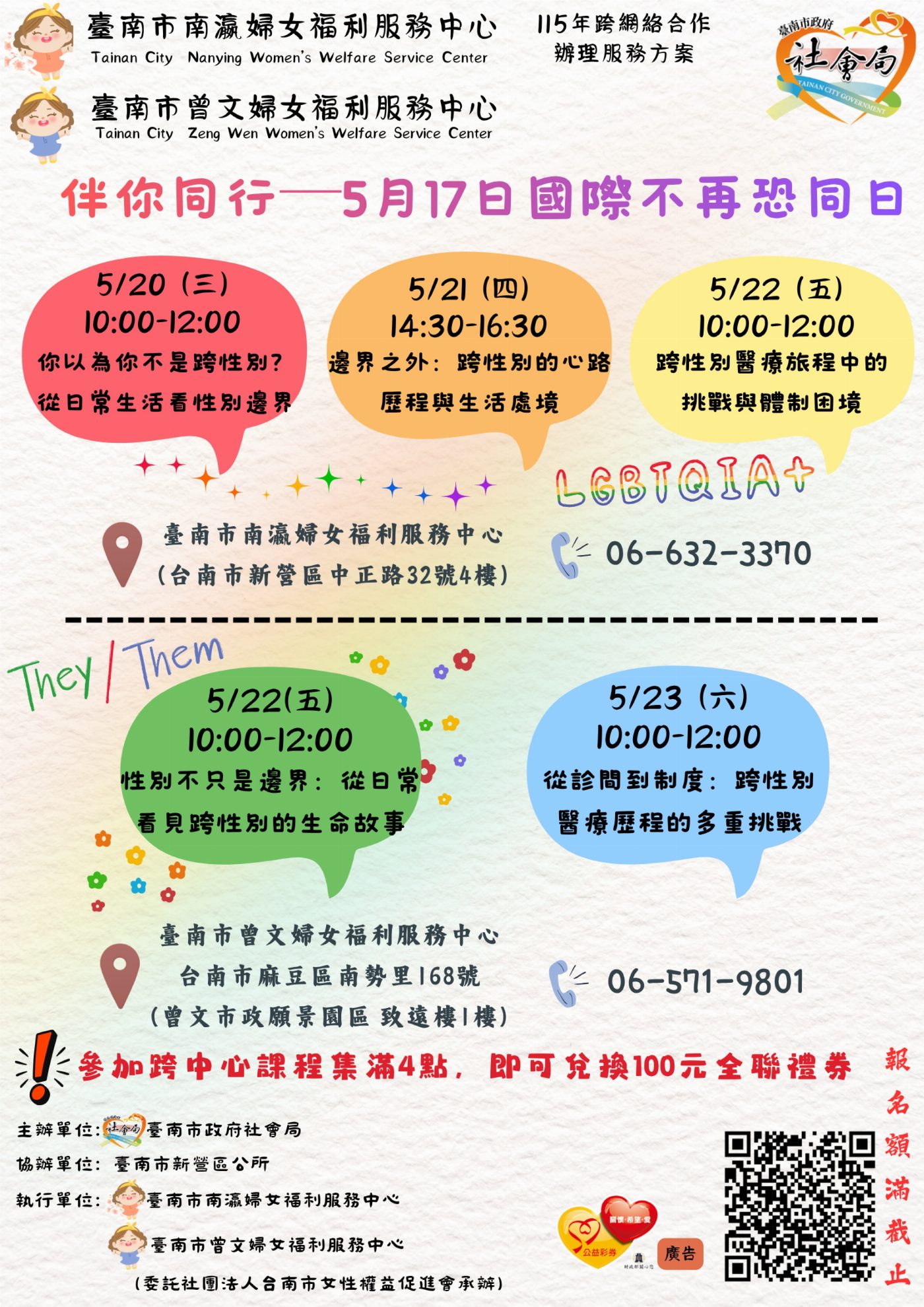 走進社區，探索多元性別平權之路：臺南市政府推動系列講座